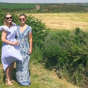 Saks Fifth Avenue Midi Seersucker Dress